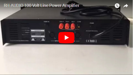 Amplificatore di potenza linea 100 Volt RH-AUDIO