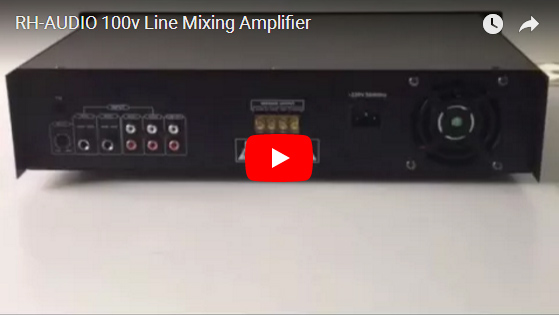 Amplificatore di missaggio Line RH-AUDIO 100v