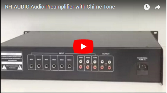 RH-AUDIO Audio Preamplifier con Chime Tone